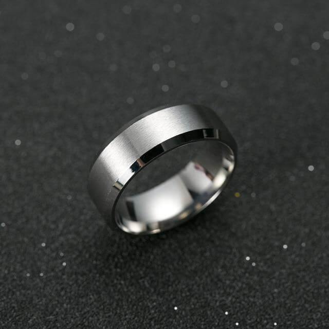 Black Titanium Ring for Men - MaviGadget