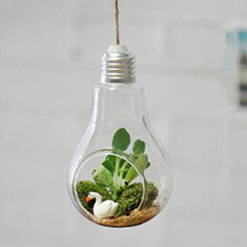 Hanging lamp glass vase - MaviGadget