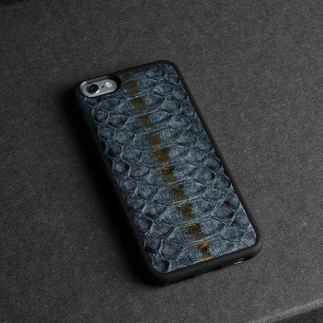 Luxury 3D Natural Python Skin Leather Cases for Iphone Models - MaviGadget