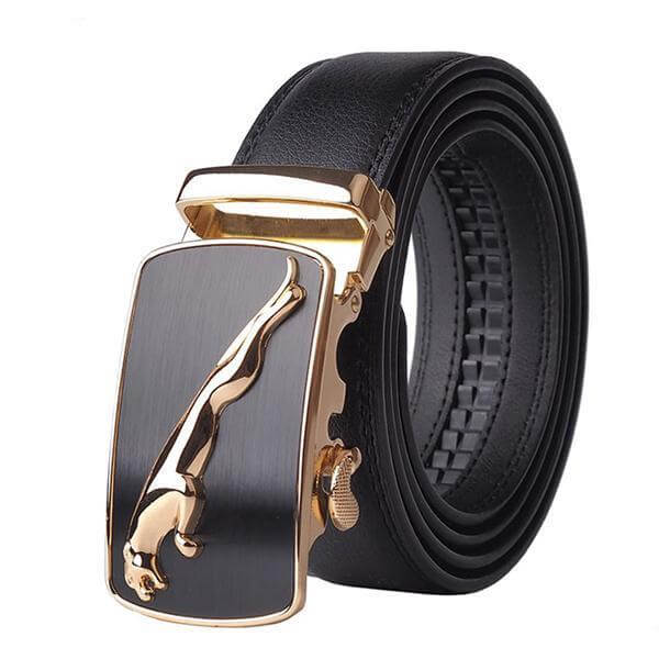 Automatic Buckle Cowhide Leather Men Belt - MaviGadget
