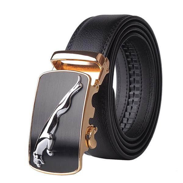 Automatic Buckle Cowhide Leather Men Belt - MaviGadget