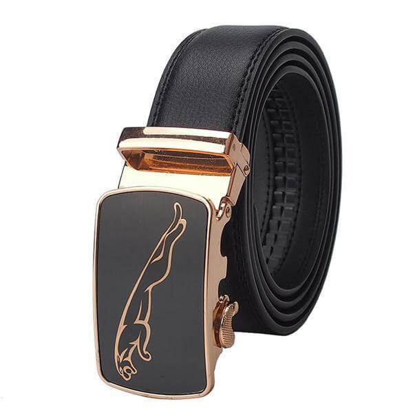 Automatic Buckle Cowhide Leather Men Belt - MaviGadget