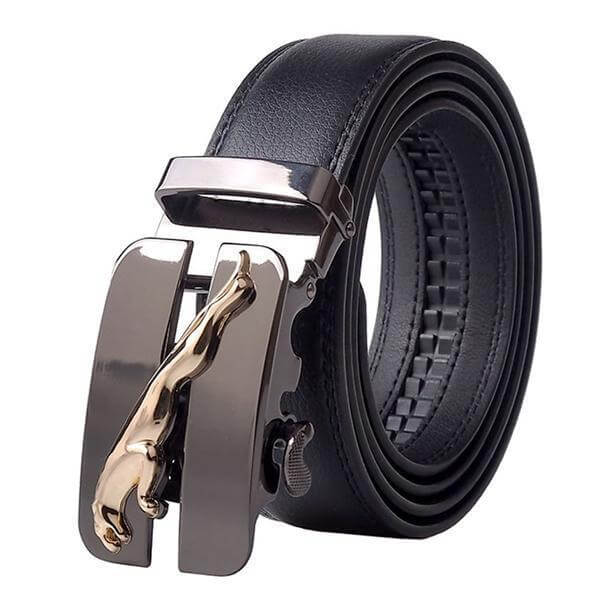 Automatic Buckle Cowhide Leather Men Belt - MaviGadget