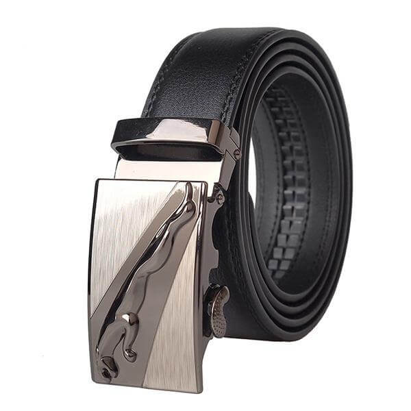 Automatic Buckle Cowhide Leather Men Belt - MaviGadget