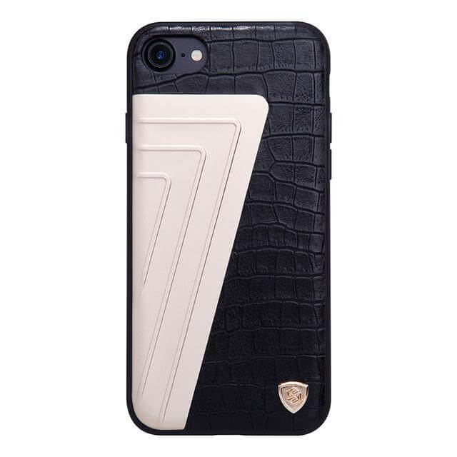 Leather+Aluminum+Soft Hybrid Back Cover Iphone Cases - MaviGadget