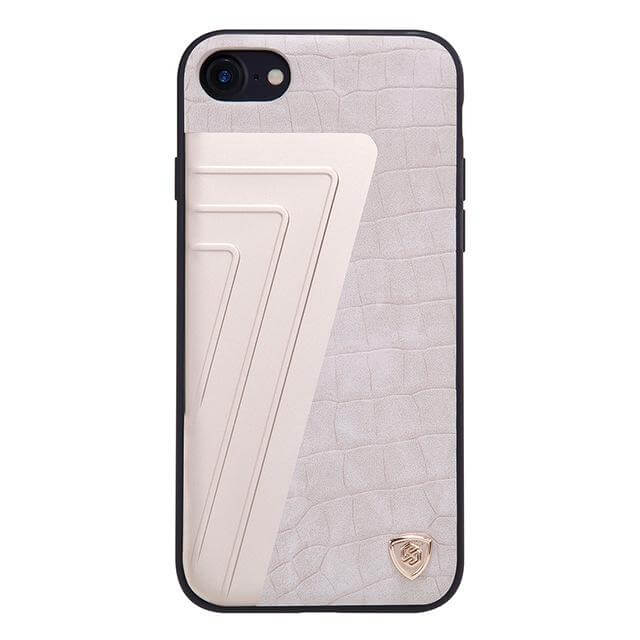 Leather+Aluminum+Soft Hybrid Back Cover Iphone Cases - MaviGadget