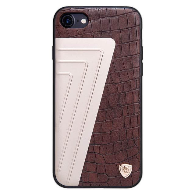 Leather+Aluminum+Soft Hybrid Back Cover Iphone Cases - MaviGadget