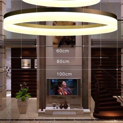 LED Circle Ring Chandelier - MaviGadget