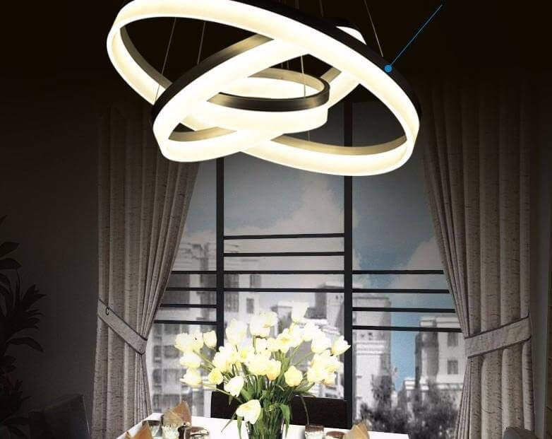 LED Circle Ring Chandelier - MaviGadget