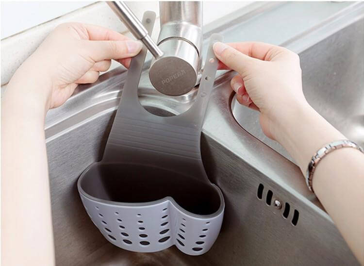 Useful Suction Cup Sink Shelf Soap Rack Kitchen - MaviGadget