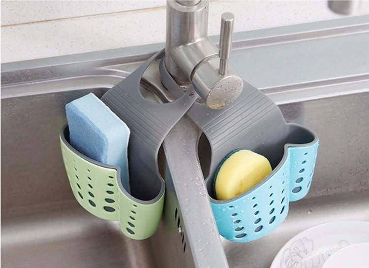 Useful Suction Cup Sink Shelf Soap Rack Kitchen - MaviGadget