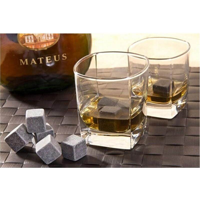 9pcs/set Natural Whiskey Stones Home Bar Tools - MaviGadget