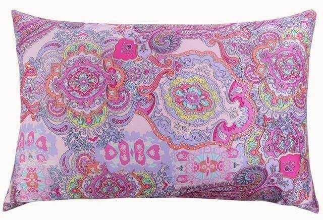 100% Nature Colorful Silk Colorful Pillowcases - MaviGadget