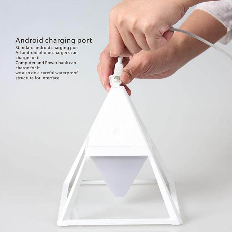Pyramid Modern Touch Bedroom Lamp Decor - MaviGadget