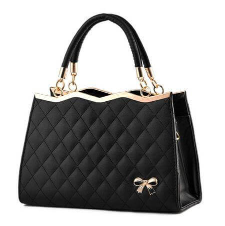 Korea Bow Leather Messenger Bags - MaviGadget