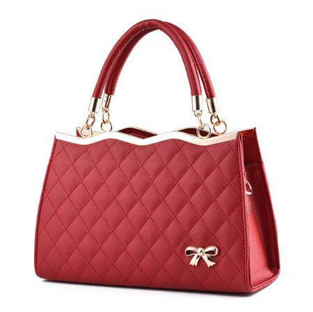 Korea Bow Leather Messenger Bags - MaviGadget