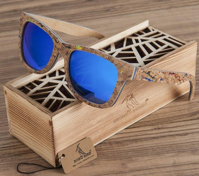 Polarized UV protection Wooden Bamboo Sunglasses for Men - MaviGadget