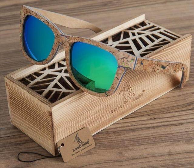 Polarized UV protection Wooden Bamboo Sunglasses for Men - MaviGadget