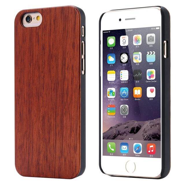 Wooden Case Genuine Real Natural Wood Back Cover For X and Other Models - MaviGadget