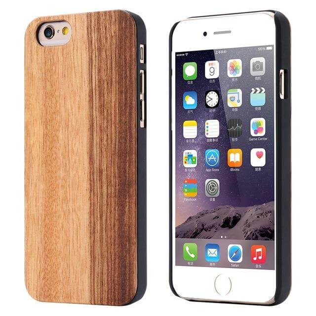 Wooden Case Genuine Real Natural Wood Back Cover For X and Other Models - MaviGadget