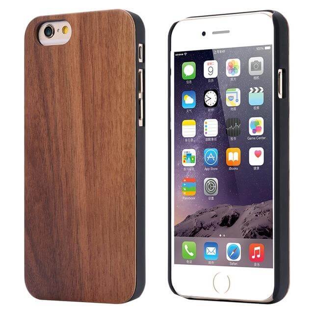 Wooden Case Genuine Real Natural Wood Back Cover For X and Other Models - MaviGadget