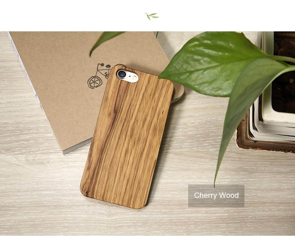 Wooden Case Genuine Real Natural Wood Back Cover For X and Other Models - MaviGadget