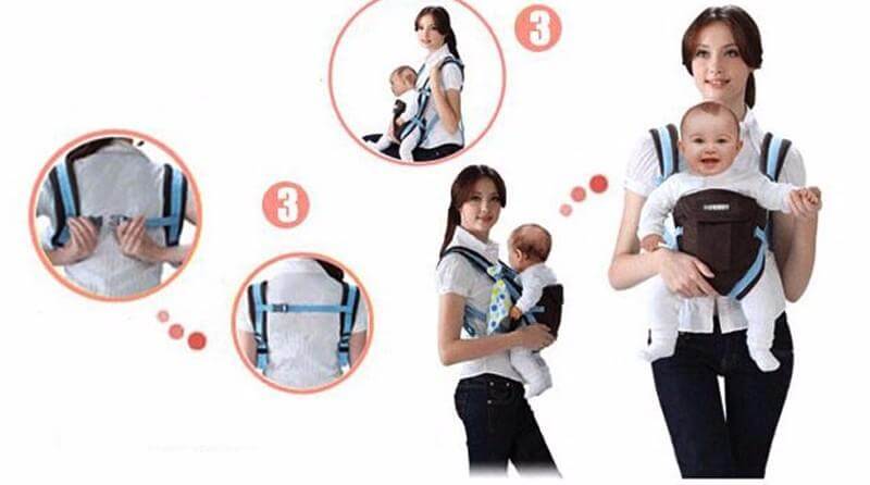 4 in 1 Breathable Front Facing Baby Carrier - MaviGadget