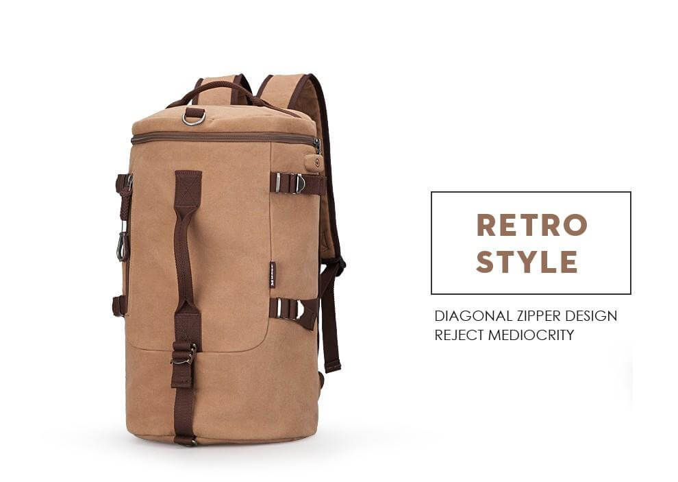 Cylinder package Multifunctional Male Fashion Backpack - MaviGadget