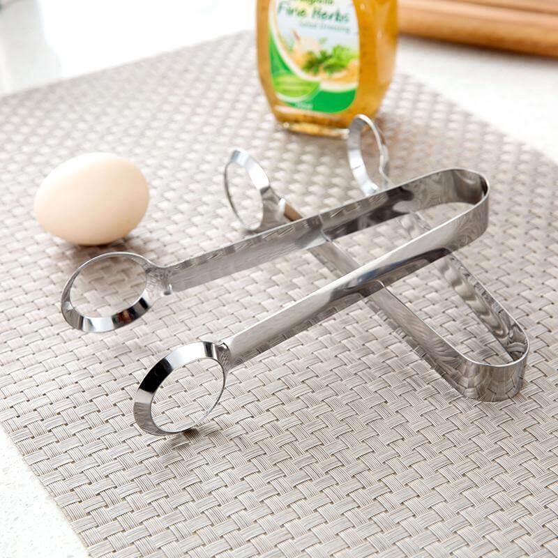 2pcs/lot Creative Stainless Steel Egg Clip - MaviGadget