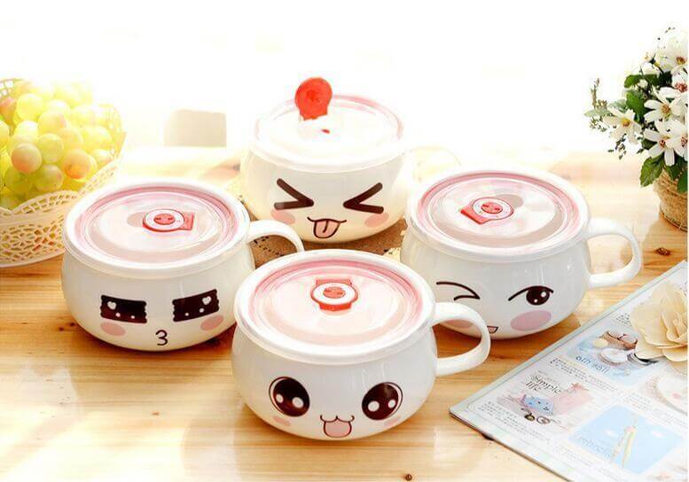 Lovely Instant Noodles  Porcelain Bowls - MaviGadget