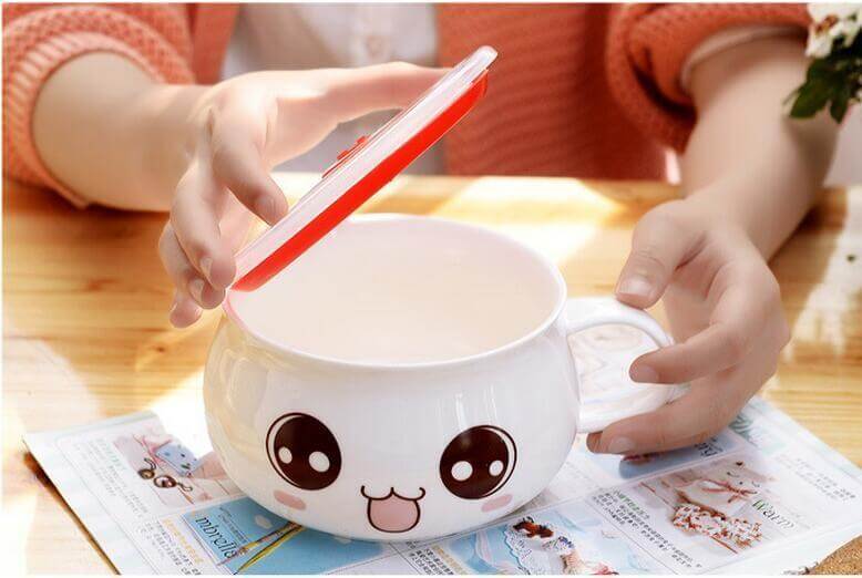 Lovely Instant Noodles  Porcelain Bowls - MaviGadget