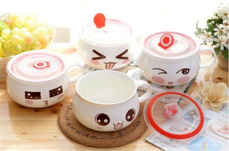 Lovely Instant Noodles  Porcelain Bowls - MaviGadget
