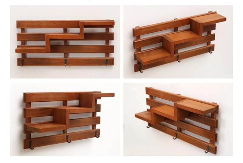 Handmade Wood Boxes Shelf Organizer - MaviGadget
