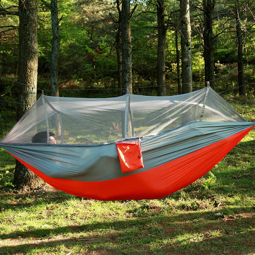 Garden Hanging Nylon Bed and Mosquito Net Outdoor Travel Jungle Camping Tent - MaviGadget