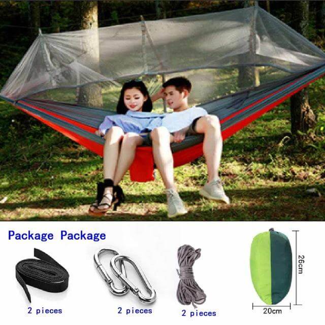 Garden Hanging Nylon Bed and Mosquito Net Outdoor Travel Jungle Camping Tent - MaviGadget