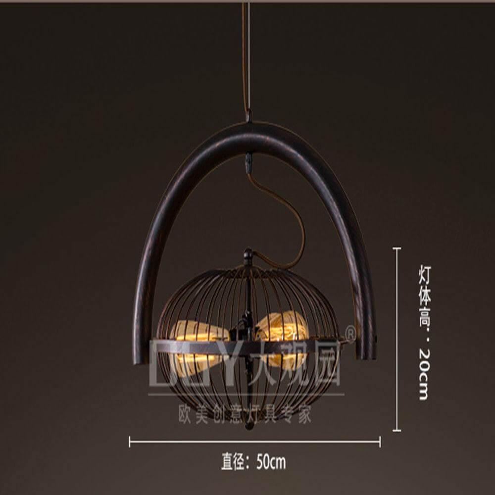 Vintage Iron Retro Fan Ceiling Droplight Chandelier Lamp - MaviGadget