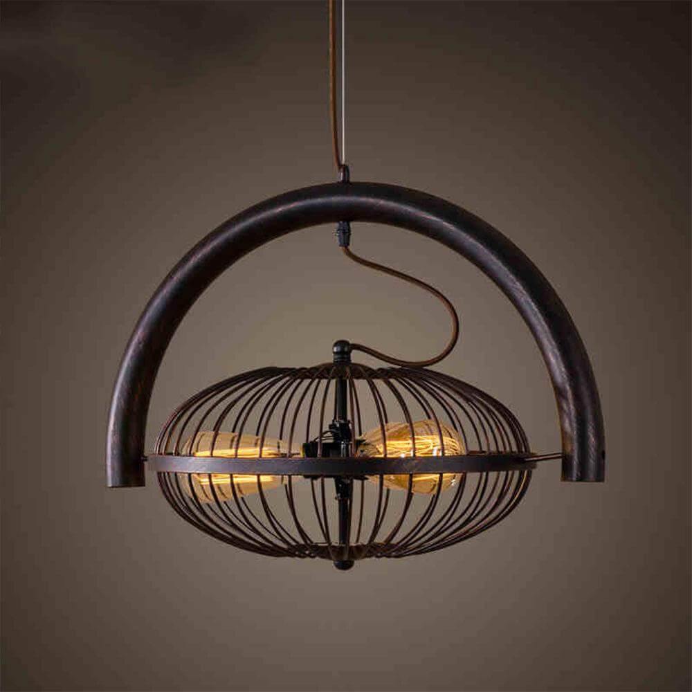 Vintage Iron Retro Fan Ceiling Droplight Chandelier Lamp - MaviGadget