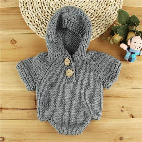 Newborn Baby Crochet Romper Knit Costume - MaviGadget