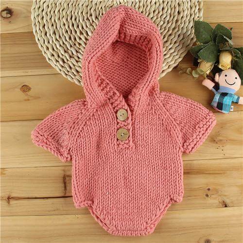 Newborn Baby Crochet Romper Knit Costume - MaviGadget