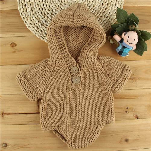 Newborn Baby Crochet Romper Knit Costume - MaviGadget