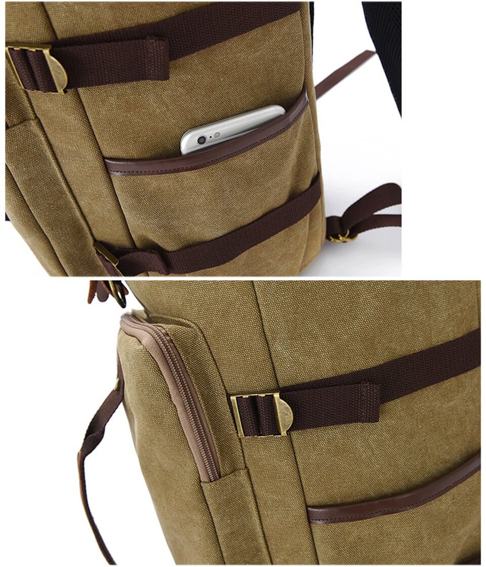 Large Capacity Vintage Shoulder Backpack - MaviGadget
