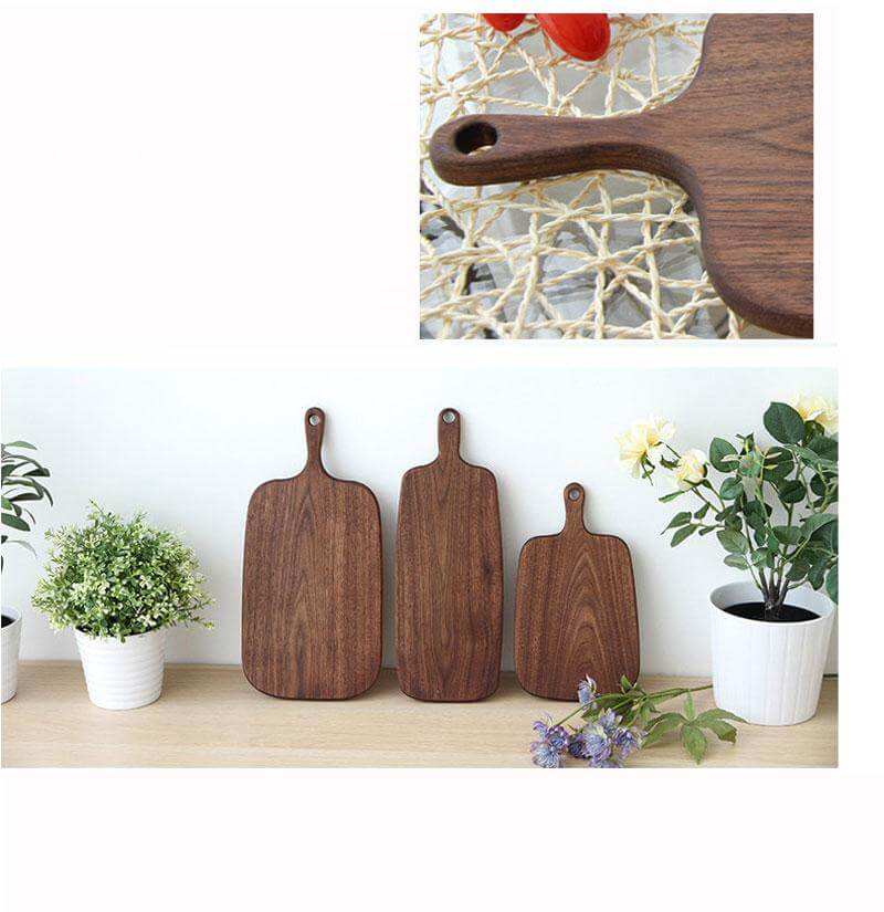 Japanese-style Walnut/Beech special-shaped Solid Wood Cutting Board - MaviGadget