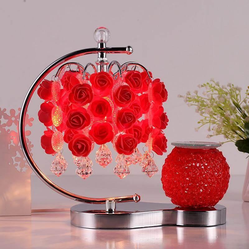 Rose Table Lamp with Aromatherapy Cup - MaviGadget