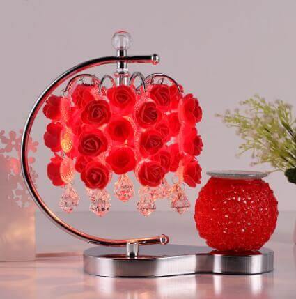 Rose Table Lamp with Aromatherapy Cup - MaviGadget