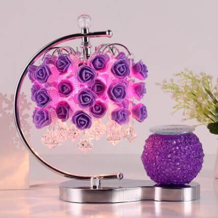 Rose Table Lamp with Aromatherapy Cup - MaviGadget