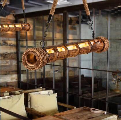 Luxury Modern  Bamboo Nordic Style Led Light Lamps - MaviGadget