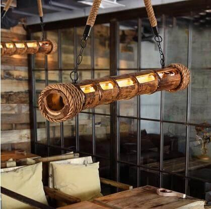Luxury Modern  Bamboo Nordic Style Led Light Lamps - MaviGadget