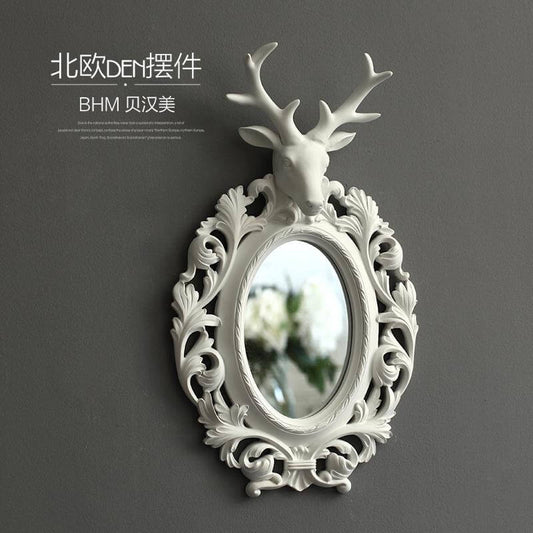 Vintage Statue Home Decor Wall decoration Make-up Mirror - MaviGadget