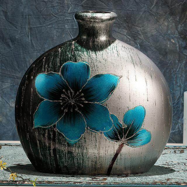 European Retro Minimalist Floral Flower Home Vase - MaviGadget