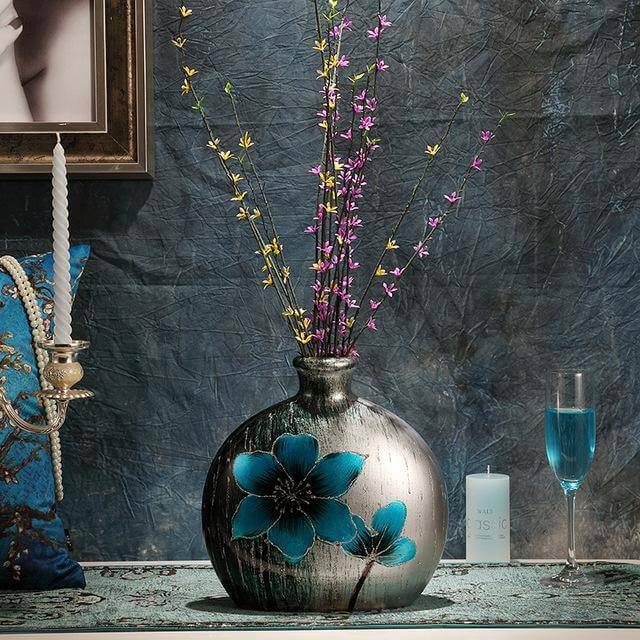 European Retro Minimalist Floral Flower Home Vase - MaviGadget